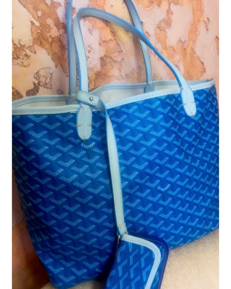 Monogram Detaylı Yavrulu Kadın Omuz Çantası Tote Bag Goyard Style