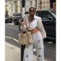 PinterestGirl Hayvan Desenli Oversize Eşofman Altı
