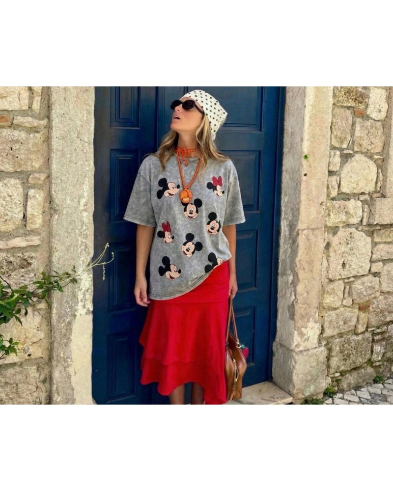 Mickey Salaş Oversize T-shirt Viral Model Pinterestgirl