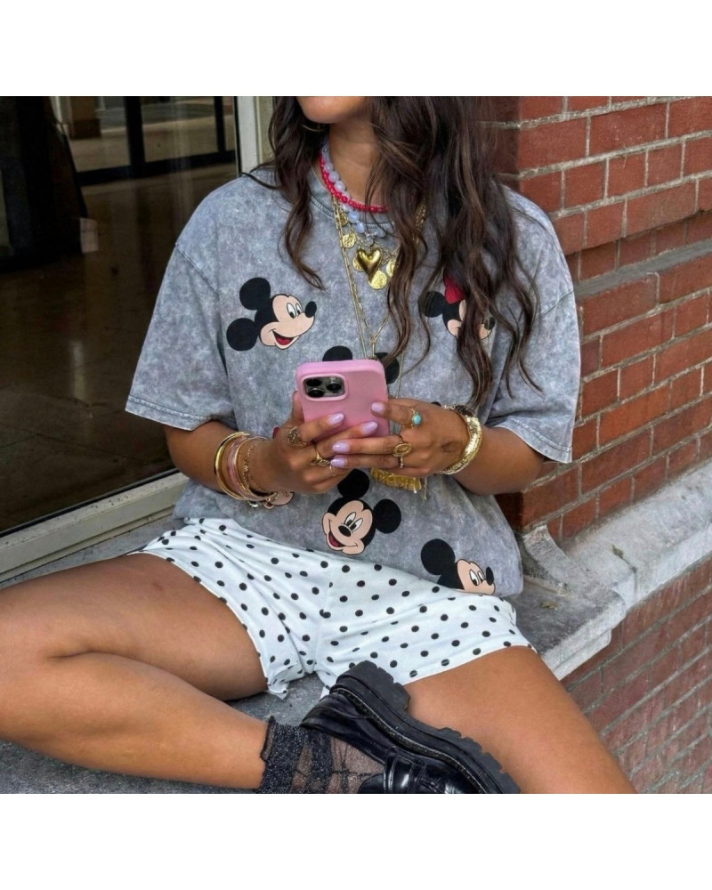 Mickey Salaş Oversize T-shirt Viral Model Pinterestgirl